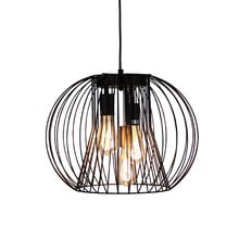 Verity Black Steel Wire 3 light Pendant
